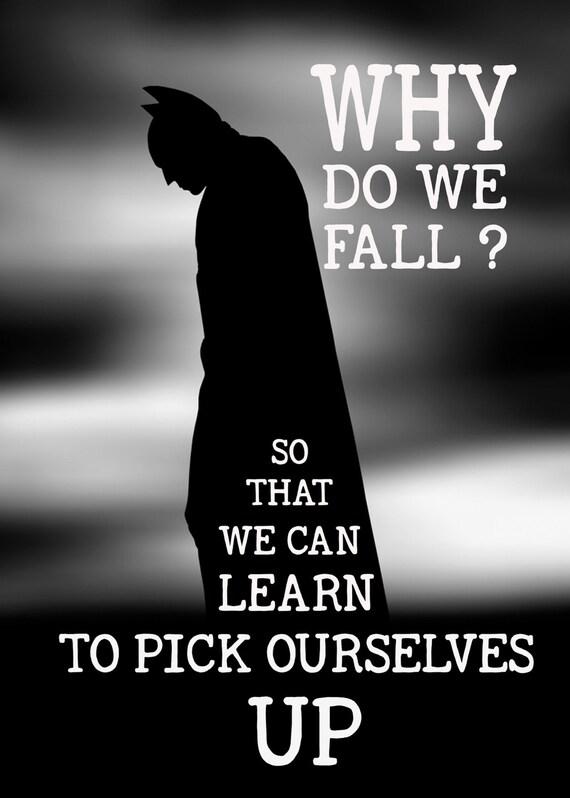 Batman Quotes Batman Print Batman Art Inspirational Quote