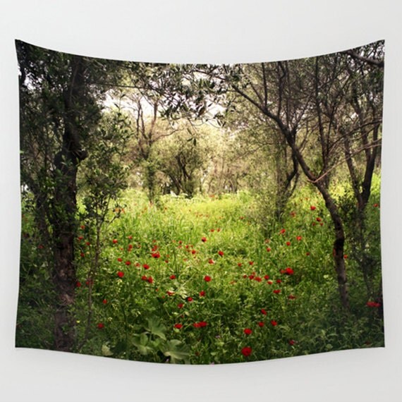 Landscape tapestry nature tapestry green photo tapestry