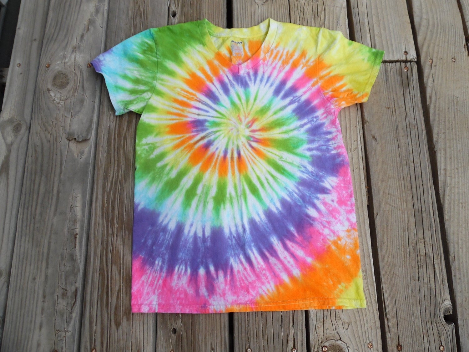 Gorgeous Tie-dye Shirt Made To Order In Pink Purple Blue