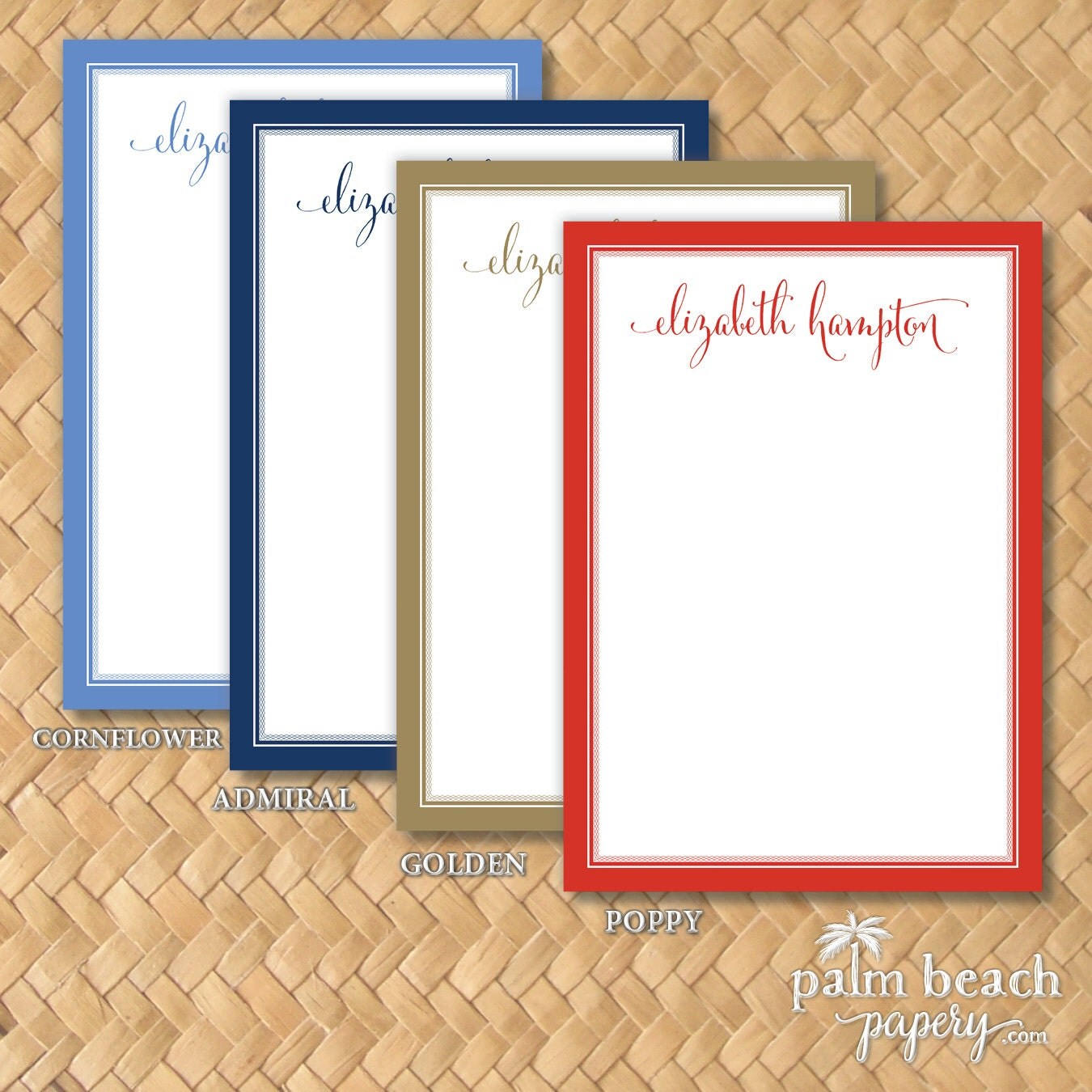 Signature 5x7 Notepad 50 or 100 Sheets Personalized
