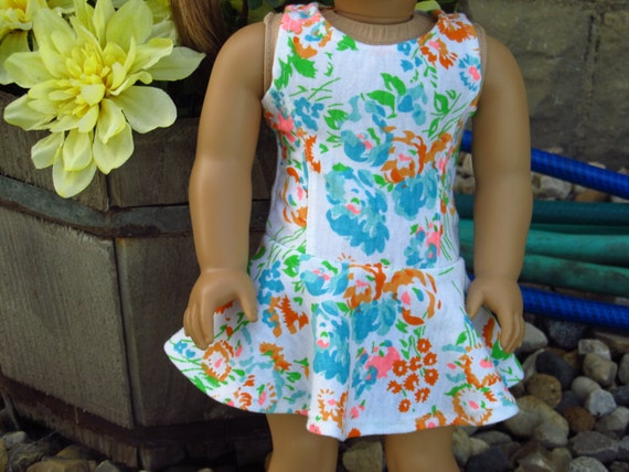 Floral Skater Dress - American Girl Doll Clothes