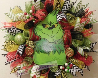 Grinch Door Hanger 