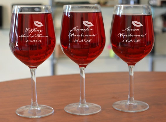 personalized  glasses wine Gifts, Glasses, Bridesmaid Bridal Etched gifts  Personalized bridesmaid  Wine Glass,