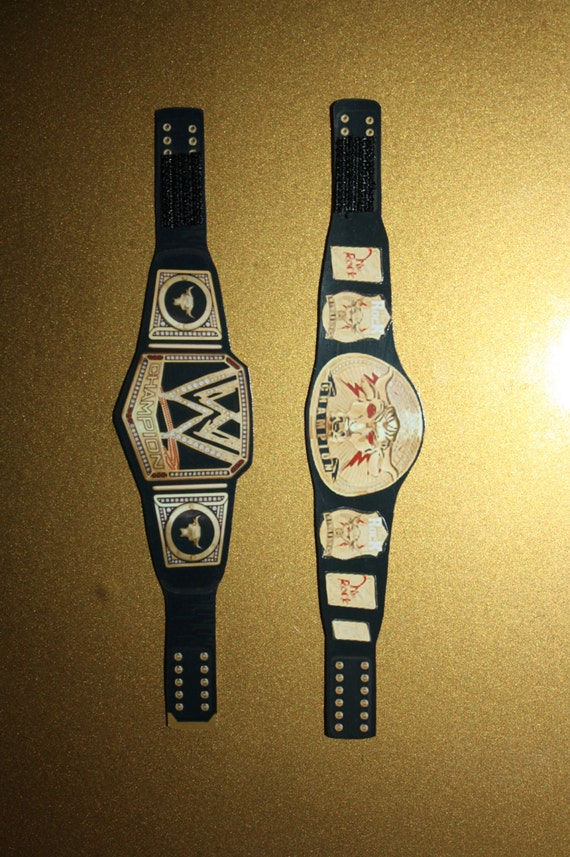 2 Custom World Heavyweight Championship Belt Brahma Bull side