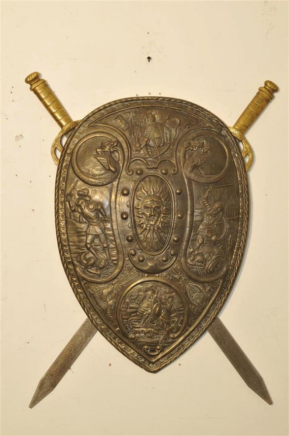 Special Large French Shield with Matching Swords by Thegatz