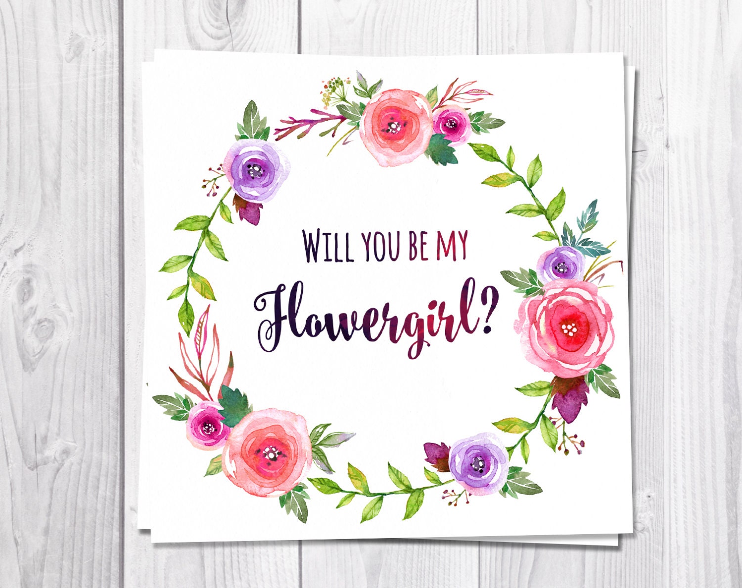 Fresh 66 Flower Girl Card