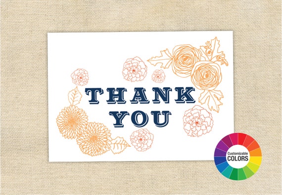 Unique 70 Thank You Card Editable