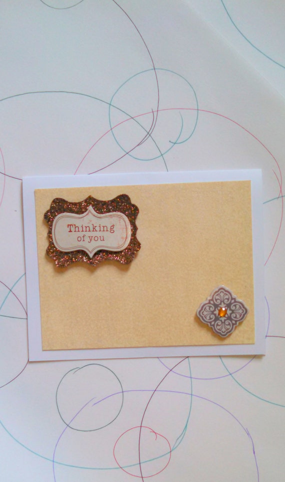 Greeting Card Handmade Blank Inside By Thepapert On Etsy