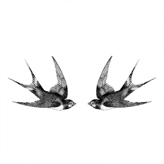 deux hirondelles vintage tatouage temporaire motif tatouage deux hirondelles vintage tatouage temporaire motif tatouage