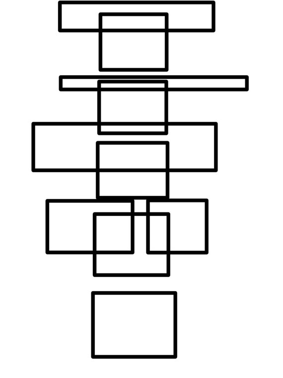 Rectangles coloring page