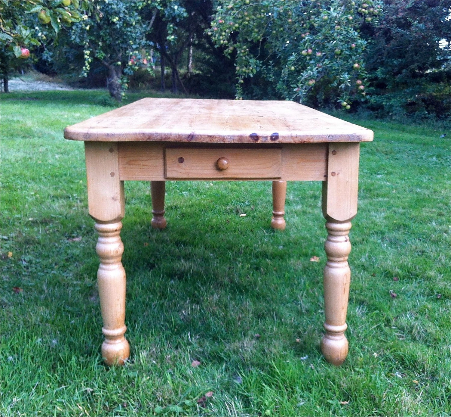 Pine Dining Table, Farmhouse Style Pine Table, kitchen Pine Table with