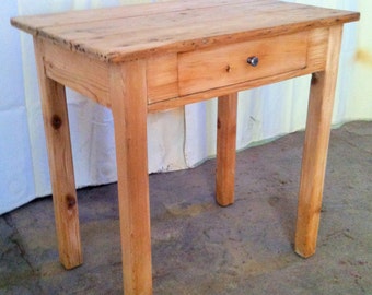 Table desk 1 drawer of rural origin