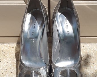 karen millen silver shoes