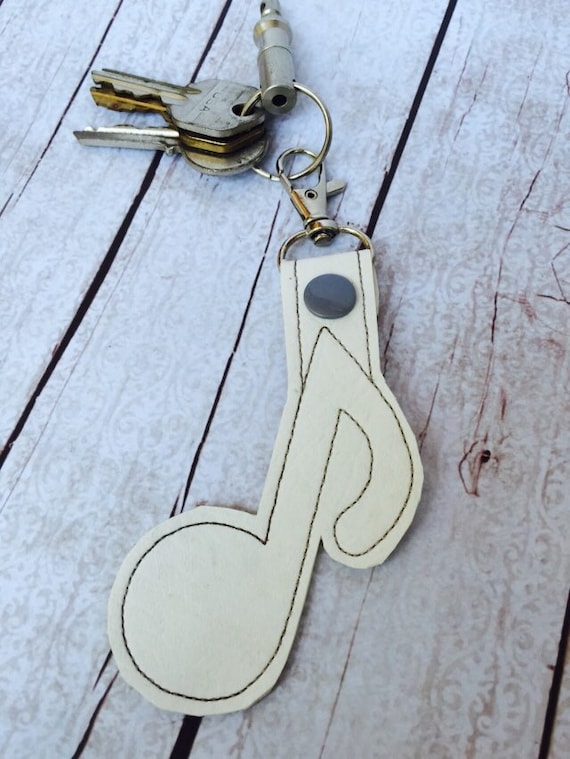 Music Note Keyfob Musician Keychain Gifts For Mysic By Babymoon