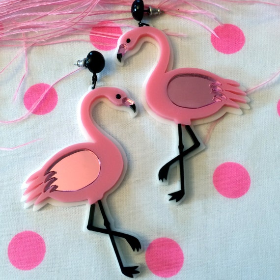 Pink Flamingo Earrings