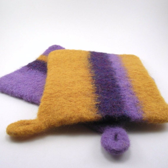 Items similar to Wool felted pot holders felted hot pads potholder