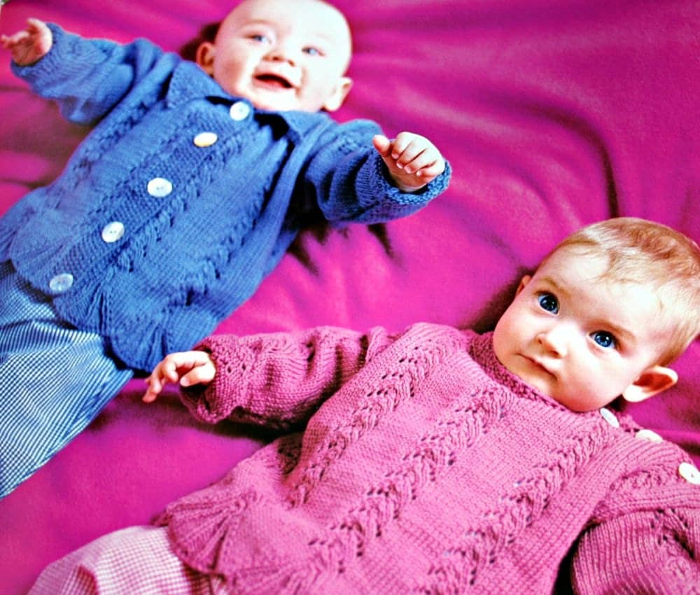 Baby Knitting Patterns Double Knits Pairs of Patterns for