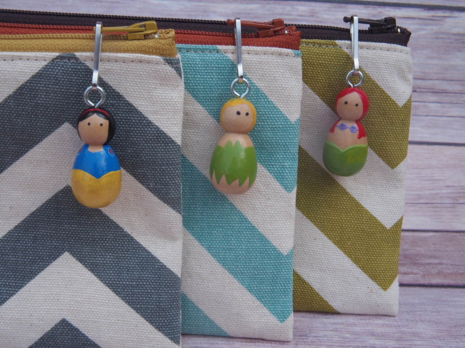 Zipper pull // keychain // backpack charm // charm // custom