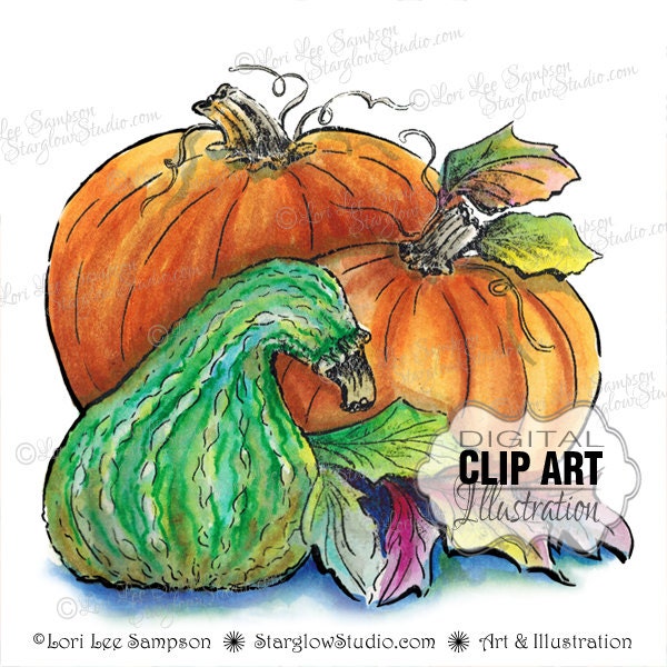 watercolor pumpkin clipart - photo #32
