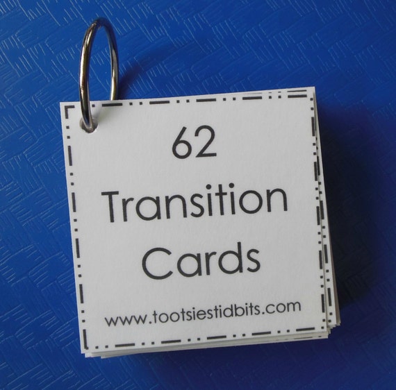 Transition Cards by TootsiesTidbits on Etsy