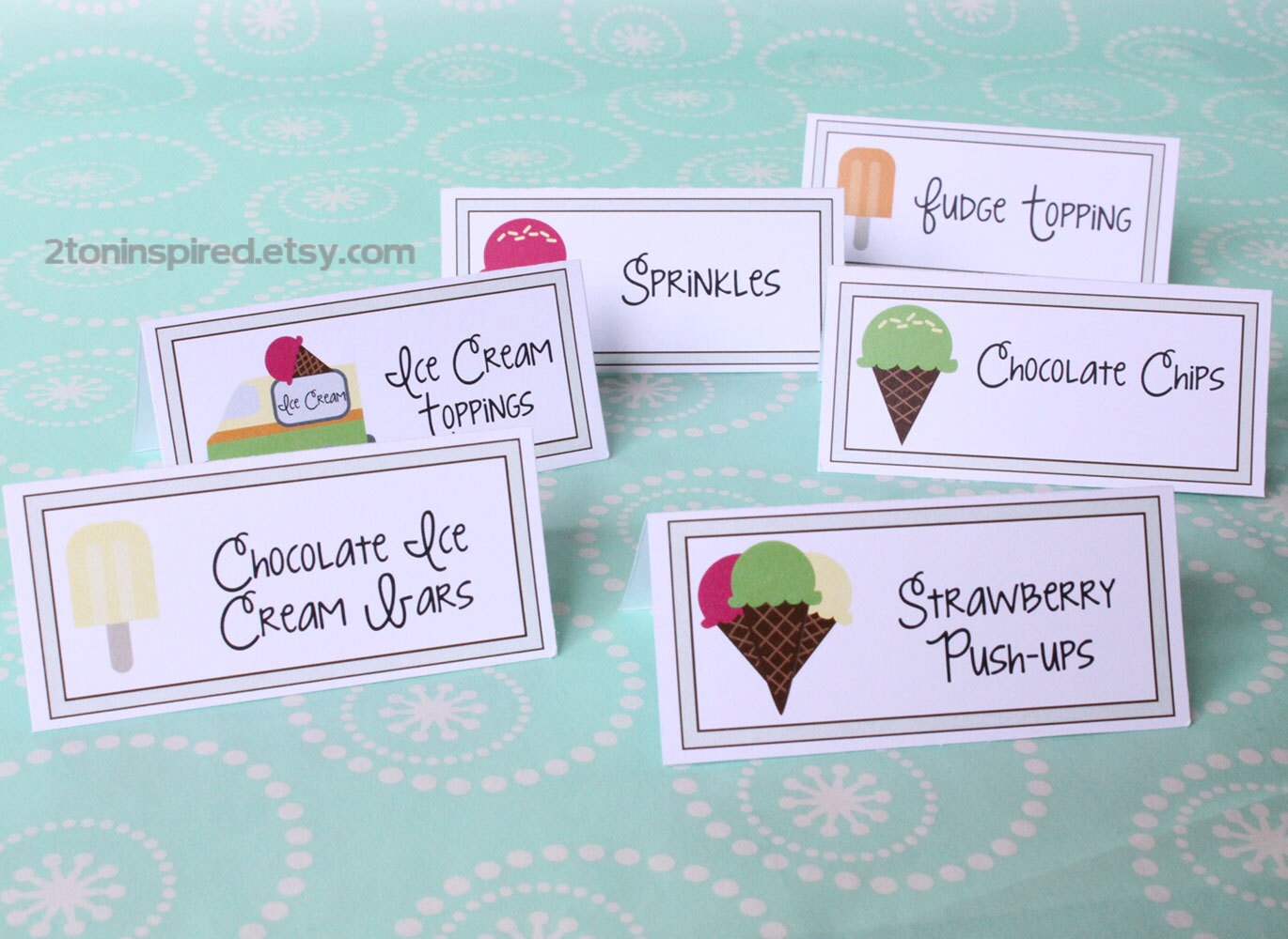 Ice Cream Party Label Printable Ice Cream Social Summer