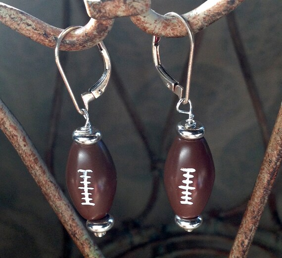Football earrings perfect for the game football sport