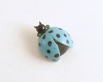 Vintage Ladybug Brooch Lady Bug Pin Nemo Costume Jewelry