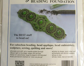 Lacy's Stiff Stuff Beading Foundation - one sheet 8.5 x 11 inches - white