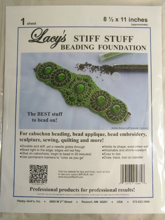 Lacy's Stiff Stuff Beading Foundation one sheet 8.5 x 11