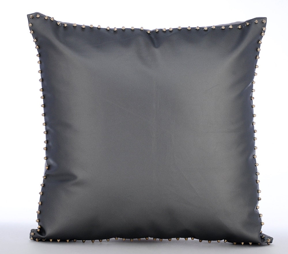 Grey Couch Cushion Covers 20 x 20 Pillow Covers Leather