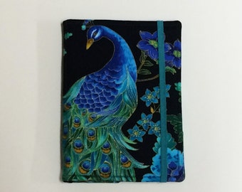 Kindle Cover Hardcover, Kindle Case, eReader, Kobo, Kindle Voyage, Kindle Fire HD 6 7, Kindle Paperwhite, Nook GlowLight Peacock Feathers