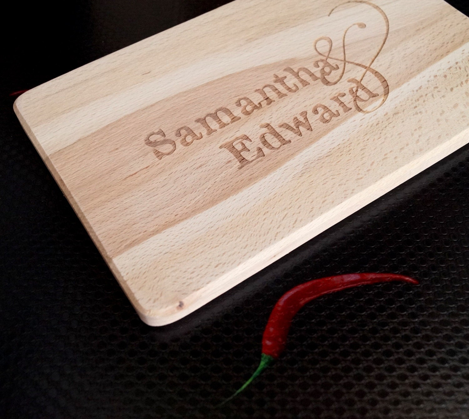 Personalized cheese board custom laser engraved cutting