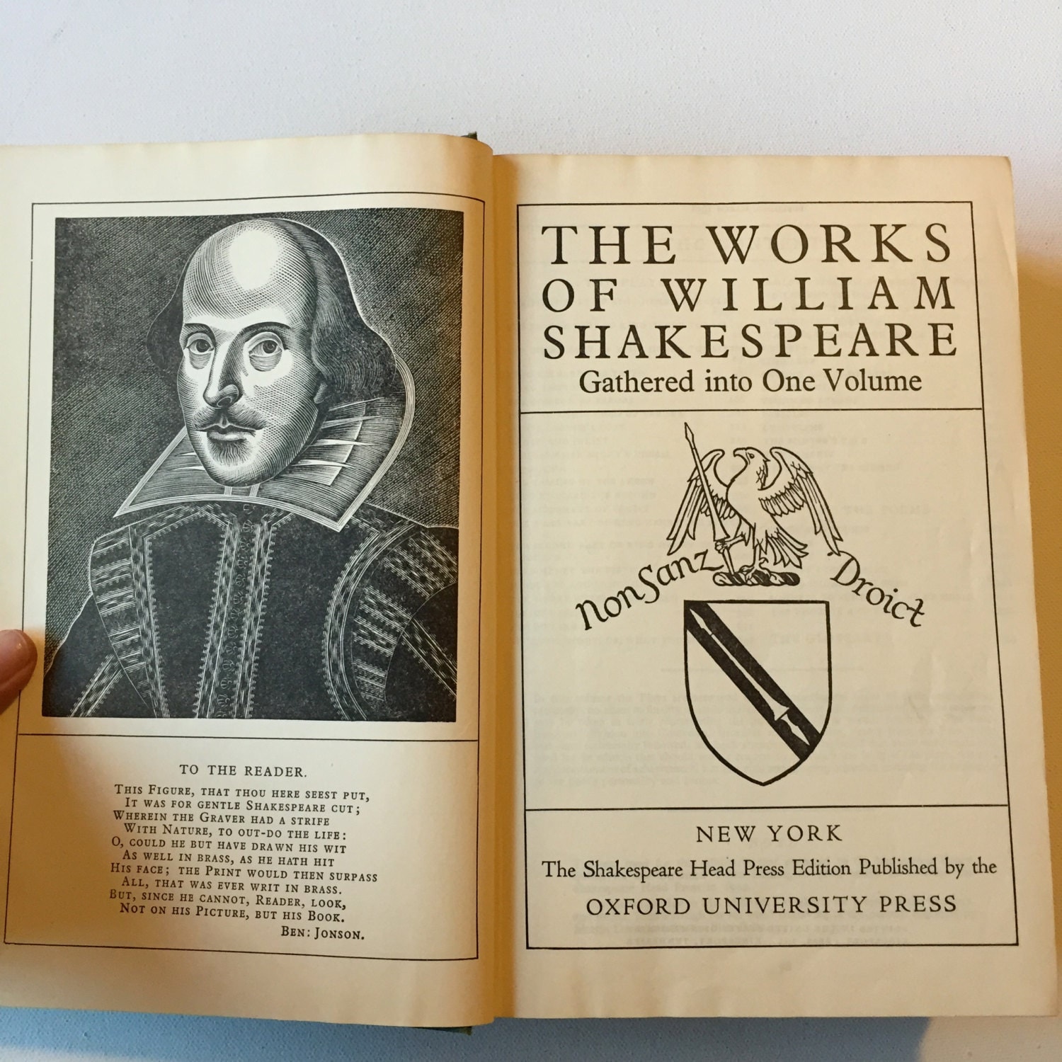 The Complete Works Of Shakespeare Book Vintage 1938 Book In