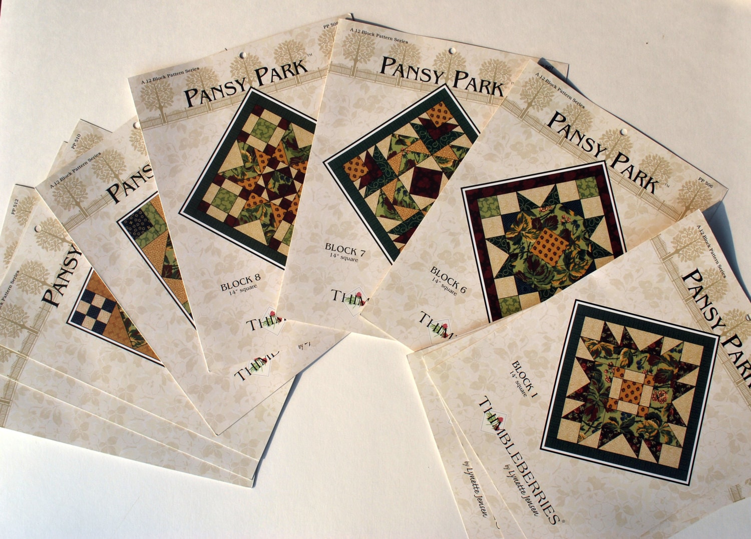 Pansy Park Quilt Pattern OOP HTF Thimbleberries by