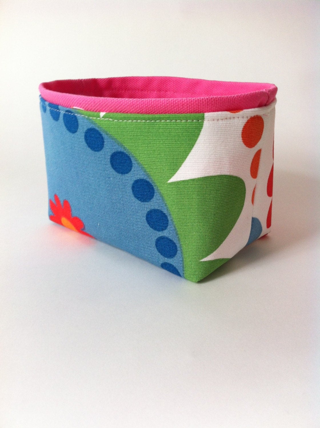 mini fabric bin // small storage basket in by averywilliamdesigns