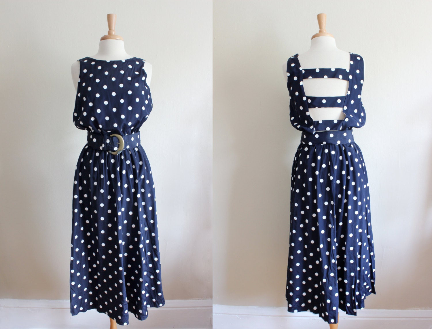 最終割引)Polka Dot Open Back Dressの+almacenes.iniaf.gob.bo