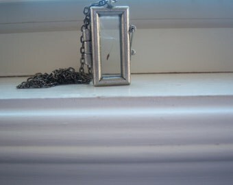 Dandelion Necklace - Dandelion Locket - Make A Wish Glass necklace - Dandelion Memory Locket -Free Gift With Purchase