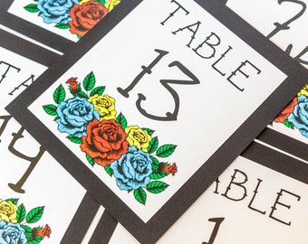 NYC Table Number New York City Wedding Decor Reception Sign
