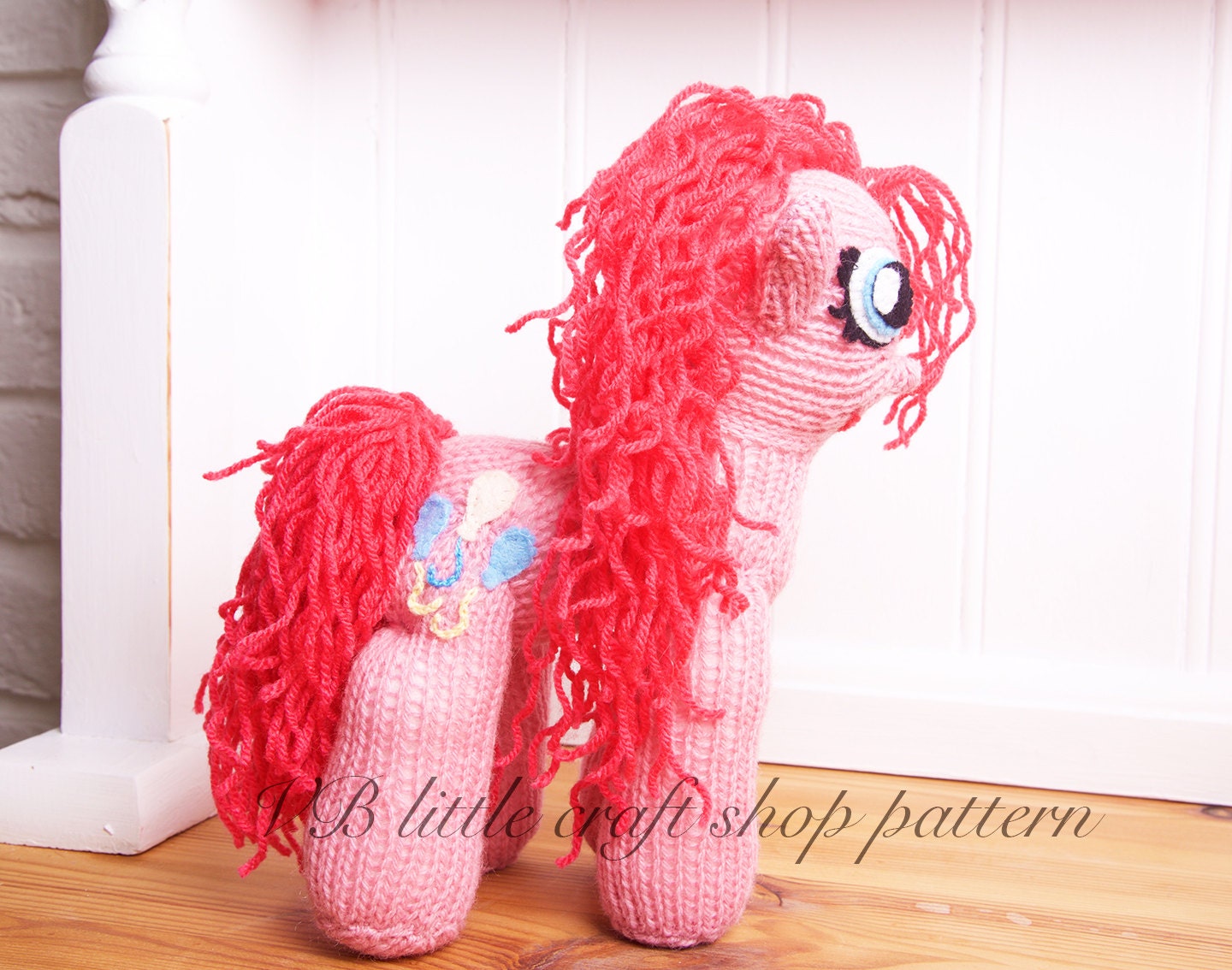 My little pony Pinkie pie knitting pattern.