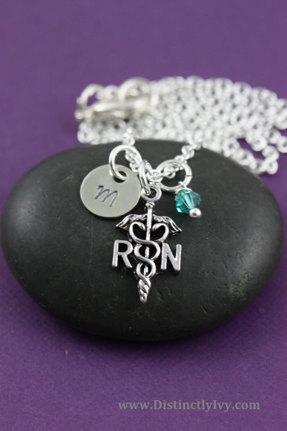 Nurses Day Gift Nurse Necklace RN Necklace Lpn by DistinctlyIvy