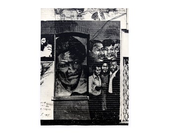 Michael Mauney "The Wall of Respect" poster, c.1970. Graphic design education by Reinhold Visuals