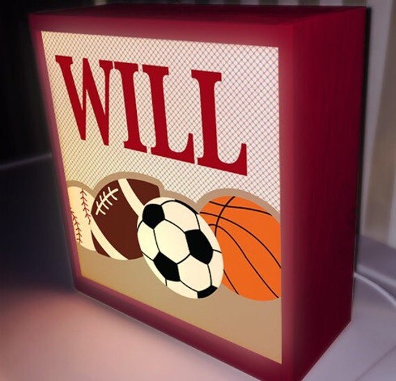 Children's personalized light box night light baby shower