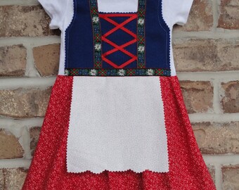 Edelweiss flower baby and toddler dirndl