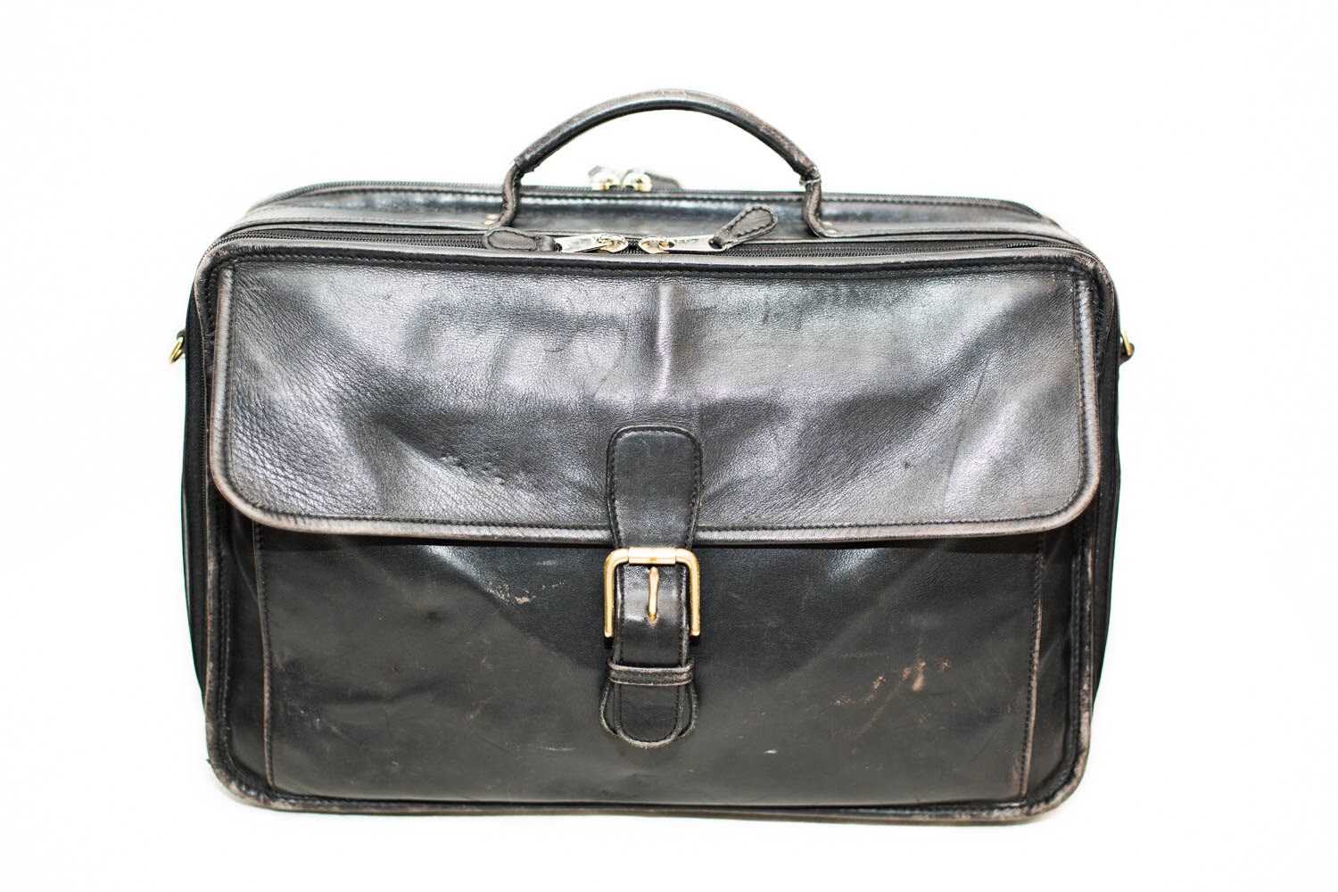 black leather tote laptop bag vintage Coach by ChicOrigins on Etsy