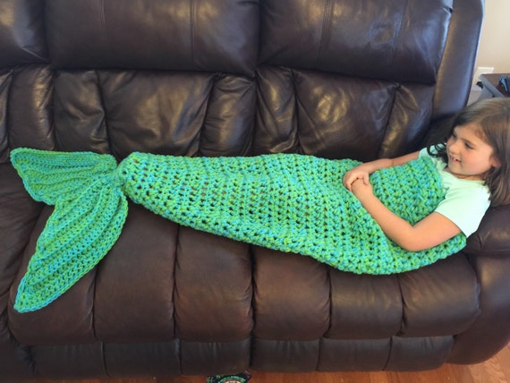 Mermaid tail blanket