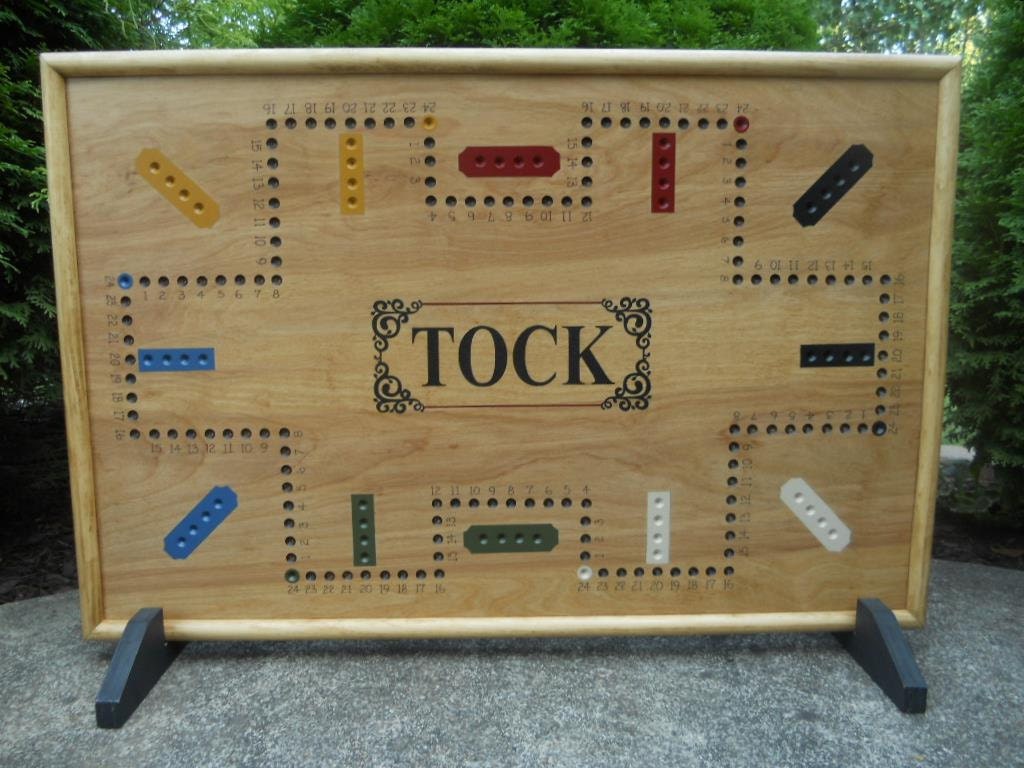 Double Sided Tock Game Board 4 & 6 Player Tock by JohnnyUNamath