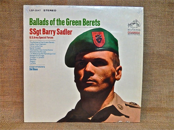 Sgt. BARRY SADLER of the Green Berets Ballads by thevinylfrontier