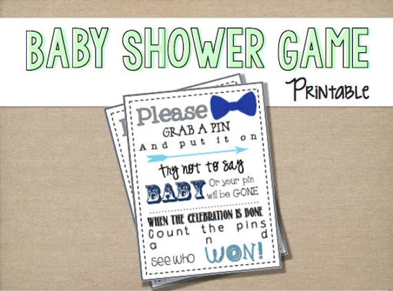 Items similar to Baby Shower Game Printable "My Water ...