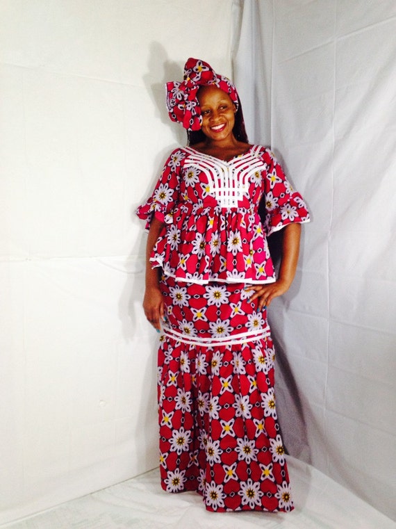 Ankara 2 piece African Dress/ Ankara/African by PFABdesigns