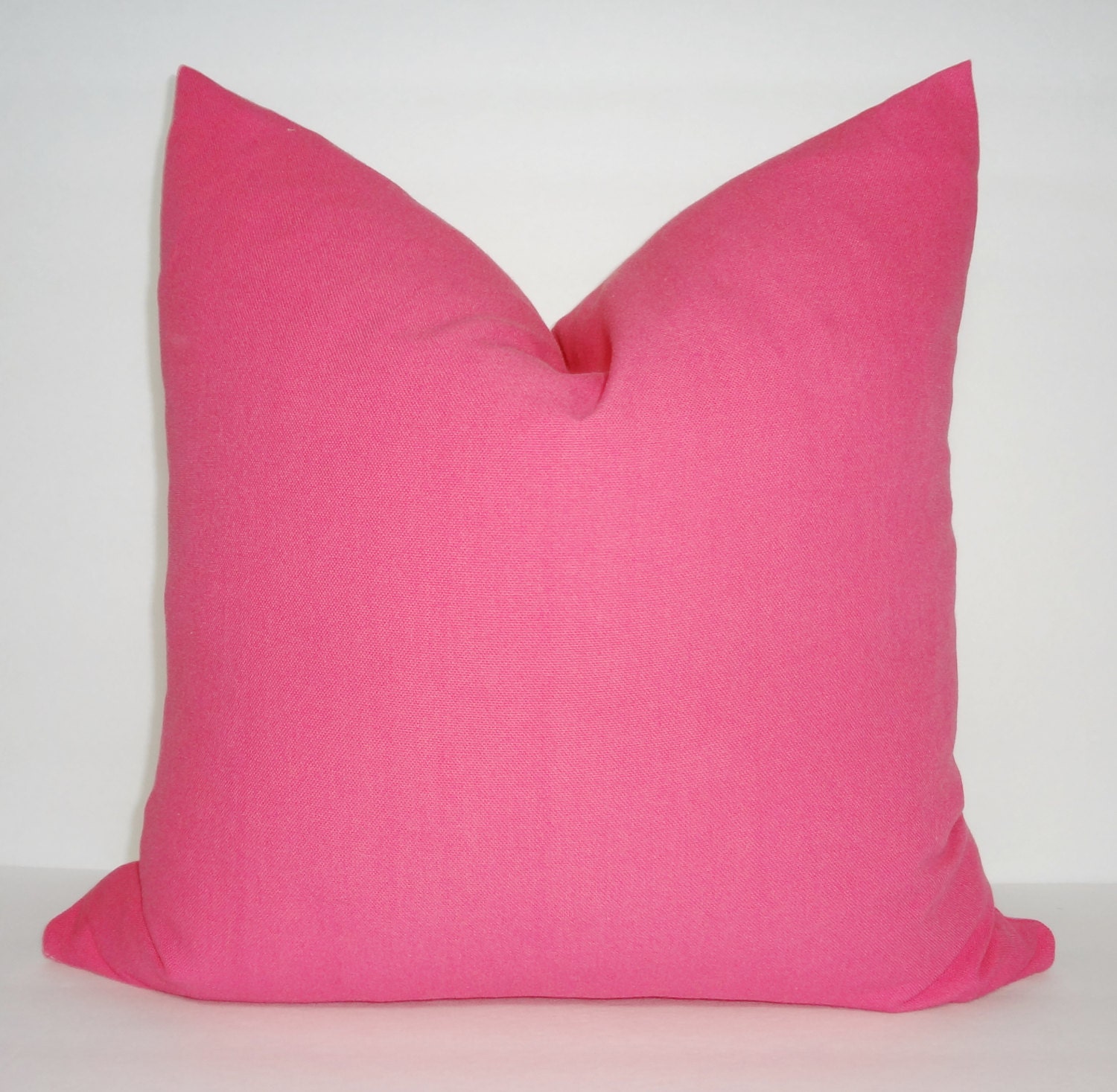 Solid Candy Pink Decorative Pillow Cover Throw Pillow Cover